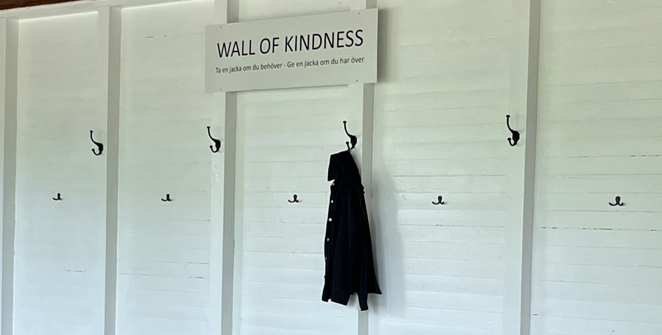 Wall of kindness i Folkets park i Boxholm.